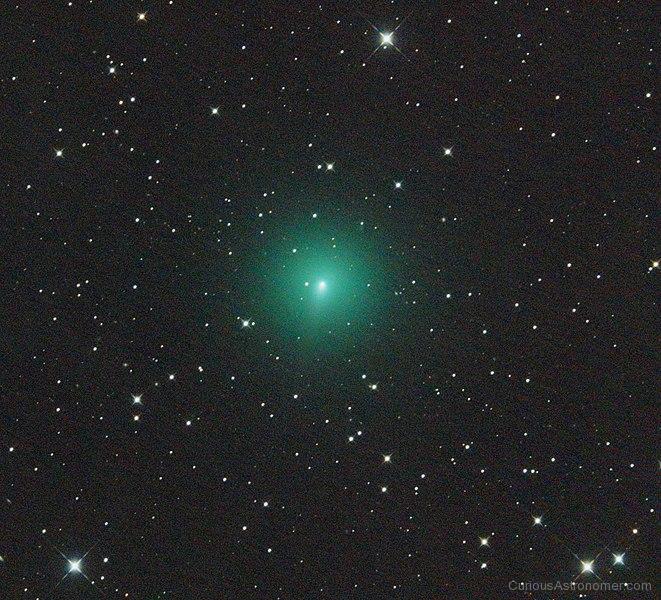 Comet Atlas Glows Green